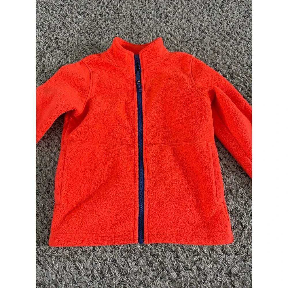 The Children's Place Boys Orange fleeced‎ Jacket Size 4T